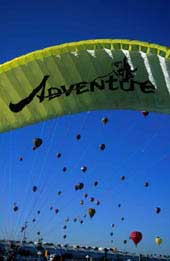 paramoteur et ballons