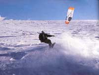 Kitesnow, Kiteski, snowboard